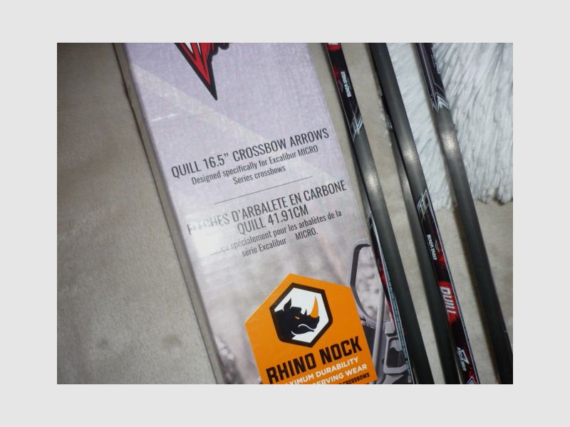 Excalibur pijlen 16,5 inch Rhino nock kruisboog 6 stuks nieuw