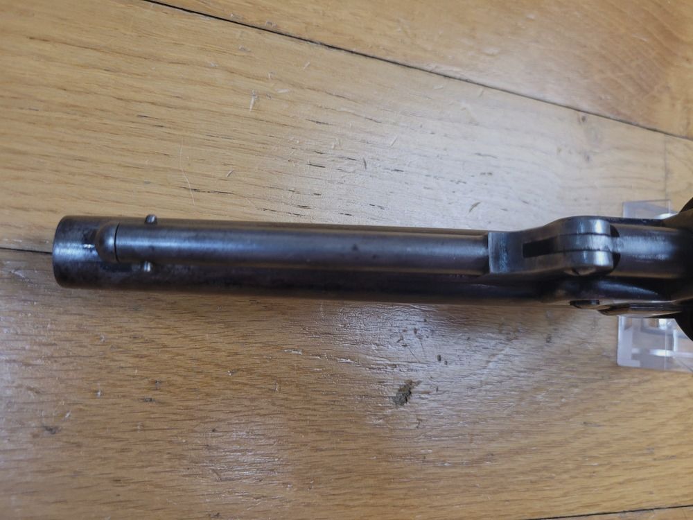 Eccezionale revolver Starr modello 1860 – Esemplare militare calibro .44 – Unico revolver Double Action della Guerra Civile – Marcature perfette – 60% della sua finitura blu originale – Meccanica e canna superbe – Revolver da museo!, immagine 12 di 22