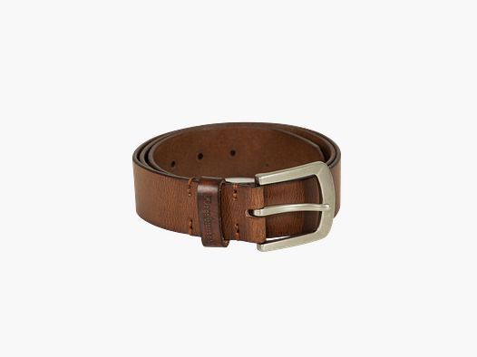 Leder Gürtel - Cognac Brown – Kleidergröße Herren: 95 CM