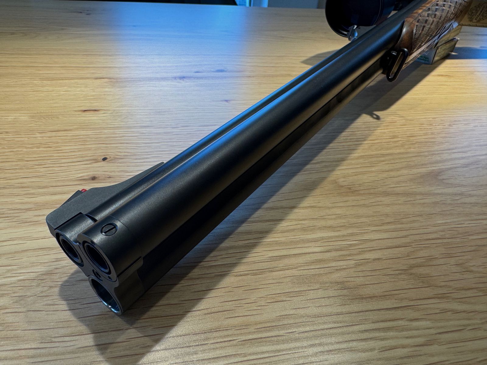 Blaser D99 Doppelbüchsdrilling 9,3x74 / 9,3x74 / 20/76 mit ZF Zeiss 3-12x56 Varipoint, BESTZUSTAND