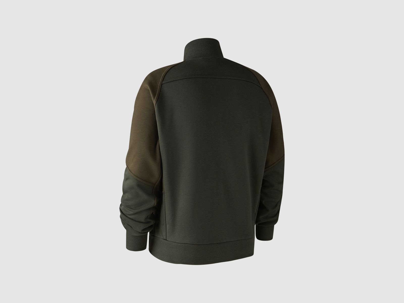 DEERHUNTER Rogaland Sweatshirt mit Rippstrickkragen Adventure Green