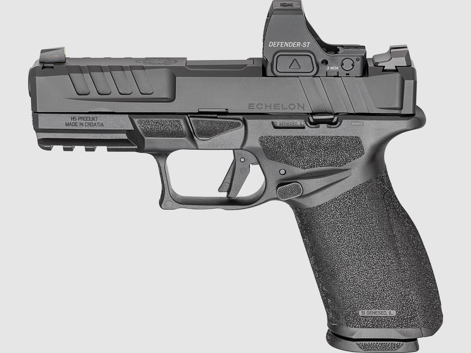 Pistolet HS-ECHELON 4.0FC ; cran de mire en U, image 7 sur 8