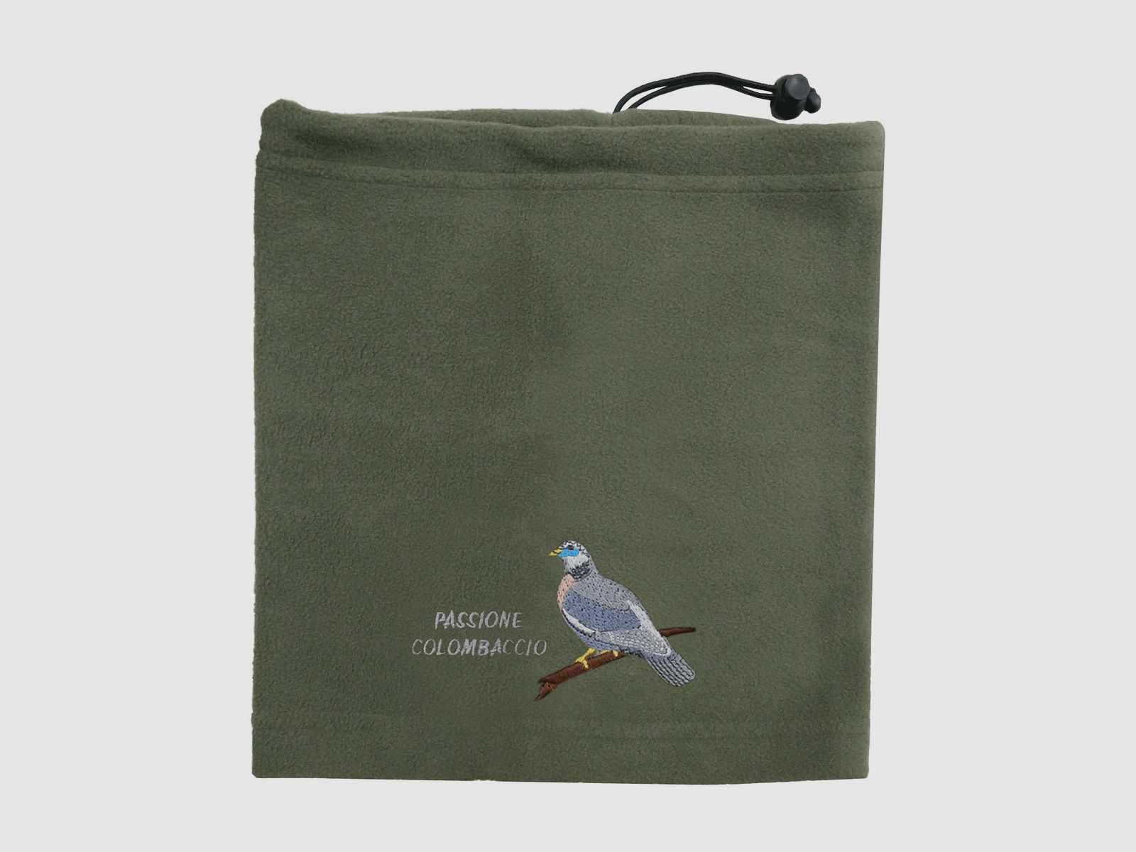 Fleece-Schal mit Taubenmotiv