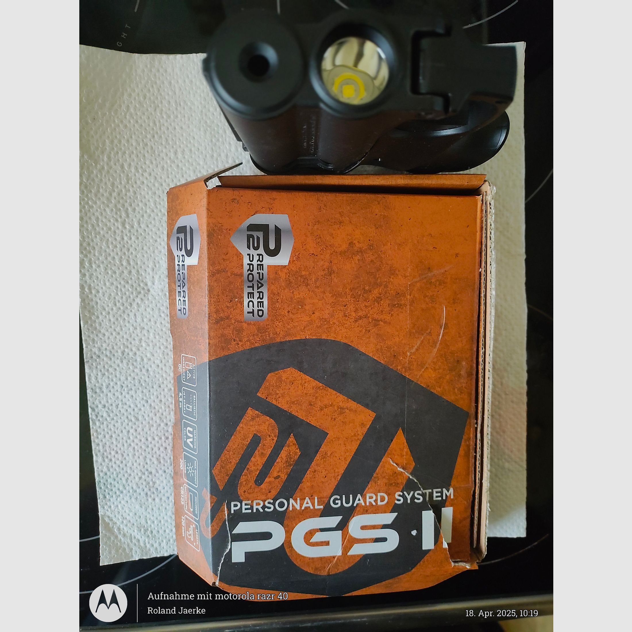 Tierabwehr Pistole, Pfefferspray mit Licht, Personal Guard System 2, neu, ovp, inkl.  Zweiter Pfefferkartusche 