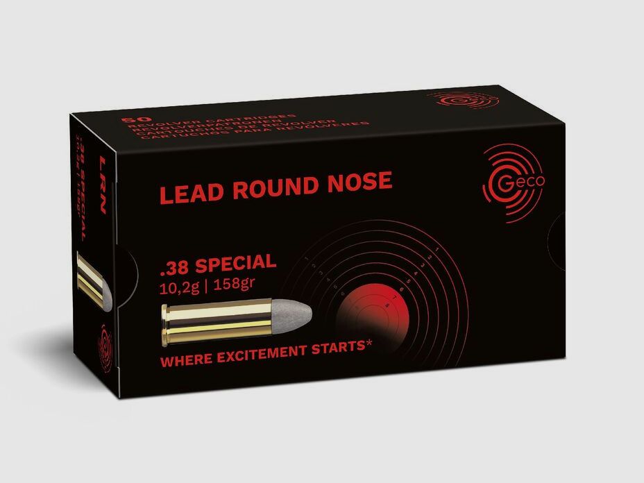 Geco LRN .38 Spezial 158gr - 50 Schuss