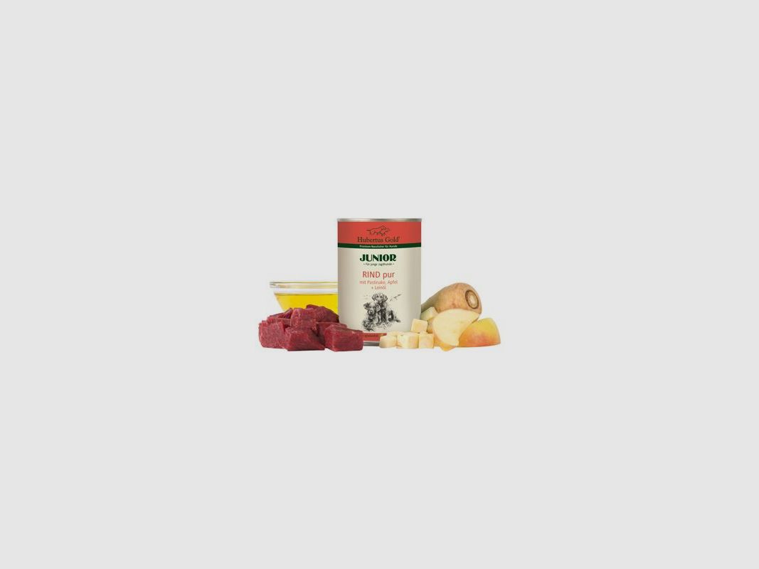 Hubertus Gold Junior Rind pur mit Pastinaken und Apfel 400g