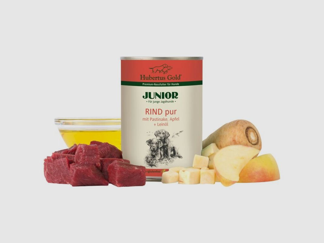 Hubertus Gold Junior Rind pur mit Pastinaken und Apfel 400g