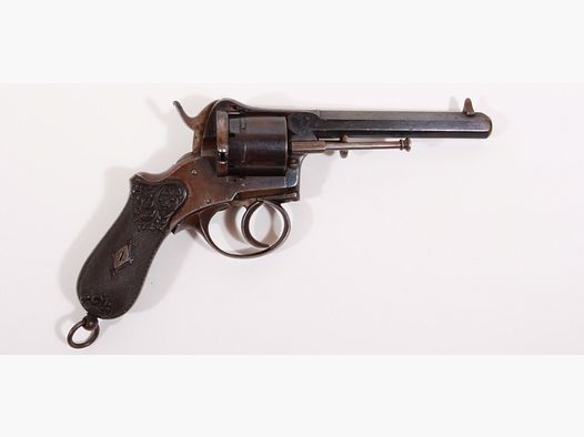 Revólver Lefaucheux, probablemente alemán, 1870   Artículo 15298