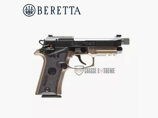 Pistolet BERETTA 80X Cheetah Tactical Cal 9mm court Fde
