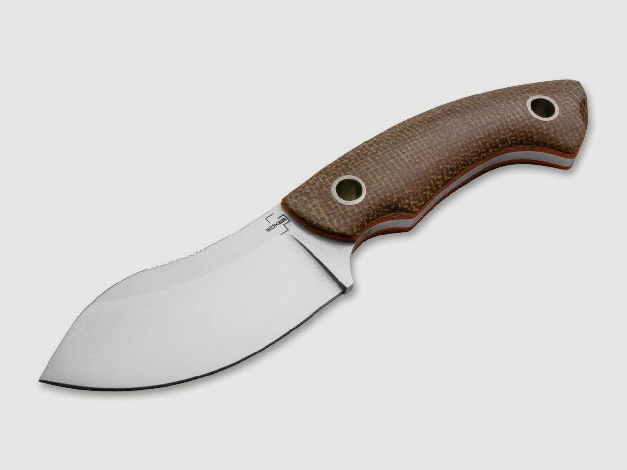 Nessmi Pro pequeño cuchillo de caza con funda de cuero