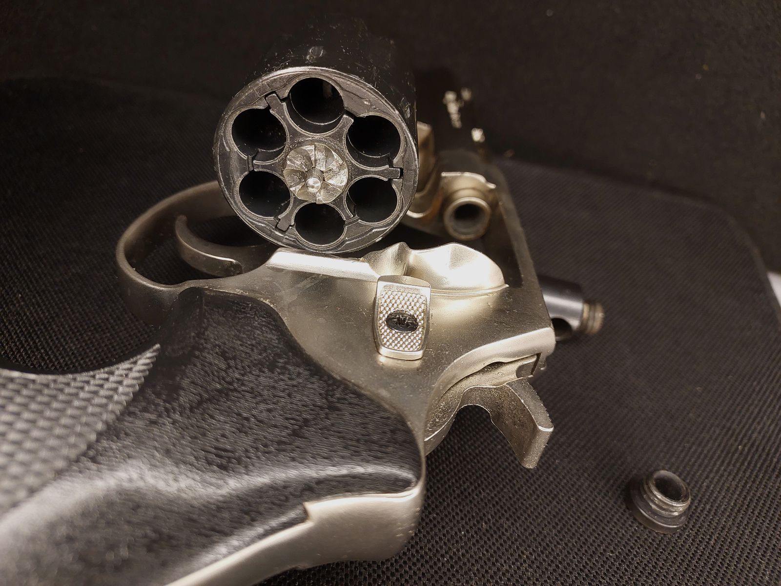 Röhm RG99 revólver de detonación níquel (PTB 452) RG 99 con protector de boca