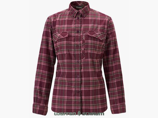 Pinewood Bluse Abisko Hiking Flanell Plum