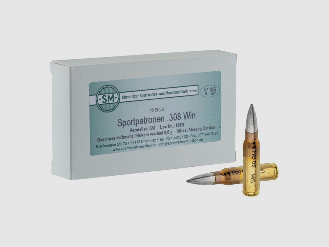 ÜBERSCHUSS PATRONEN .308 Win 150GR