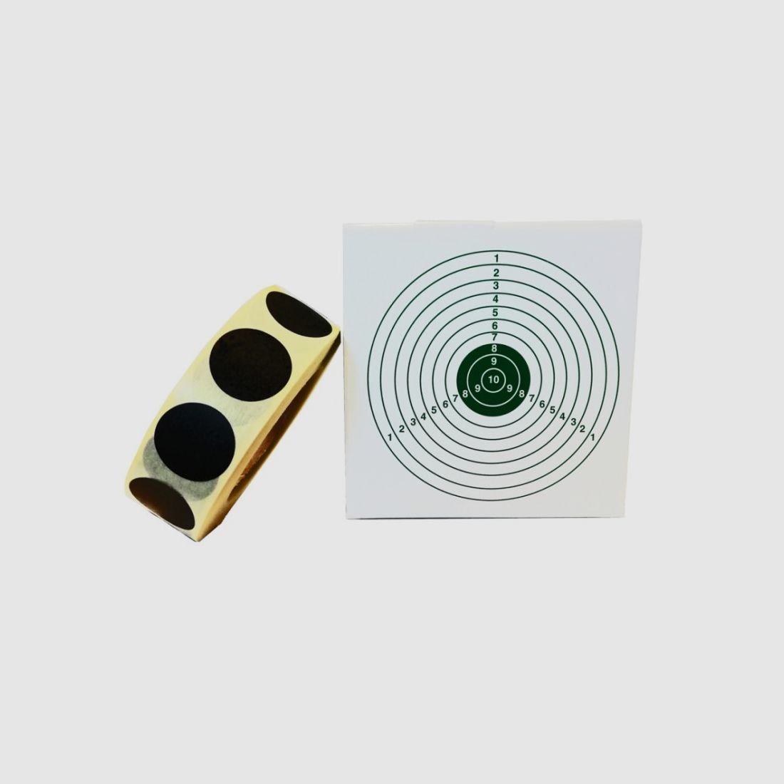 Schwarze Aufkleber für Durchmesser 15mm Box mit 1000 Stück