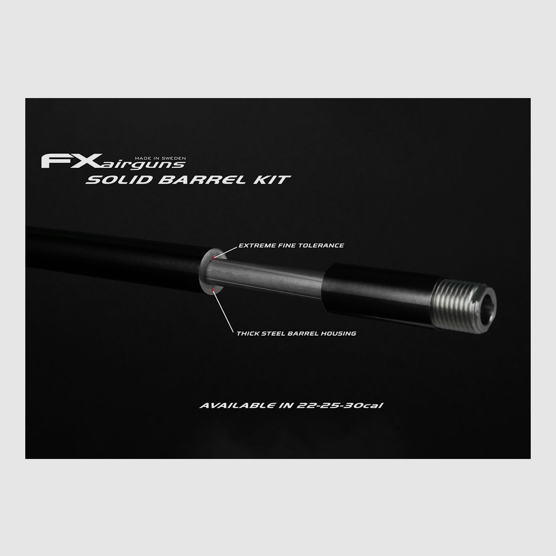 Zestaw luf FX Airguns FX Solid — 6,35 mm (.25) · 700, zdjęcie 3 z 7