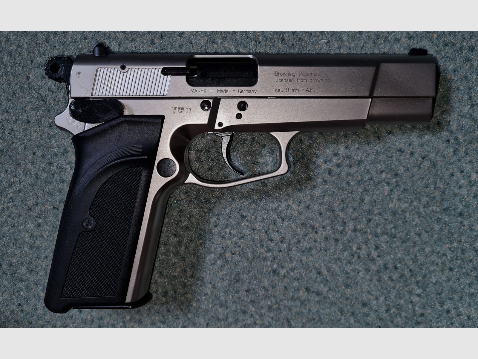 Browning GPDA 9 Schreckschuss Pistole Kal. 9mm P.A.K. vernickelt