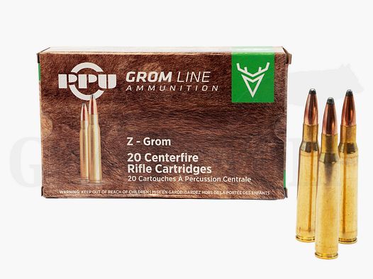 7x57R 158 gr / 10,2 g Prvi Partizan Z-Grom Patronen 20 Stück