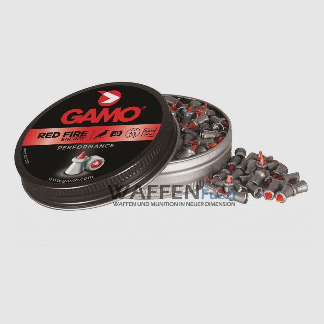 Gamo Performance Red Fire Diabolo calibre 4,5mm 125 UDS.