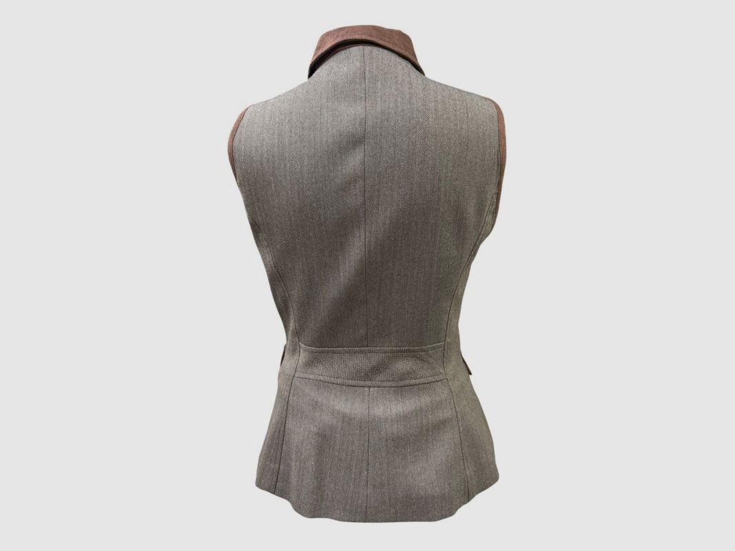 Gilet femme en laine marron, image 2 sur 2