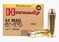 Hornady Custom .44 Rem. Mag. 240GR XTP 20 cartridges