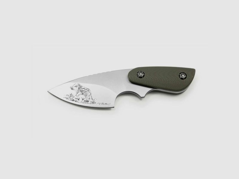 PUMA IP wild boar piglet, G10 green, Neck-Knife