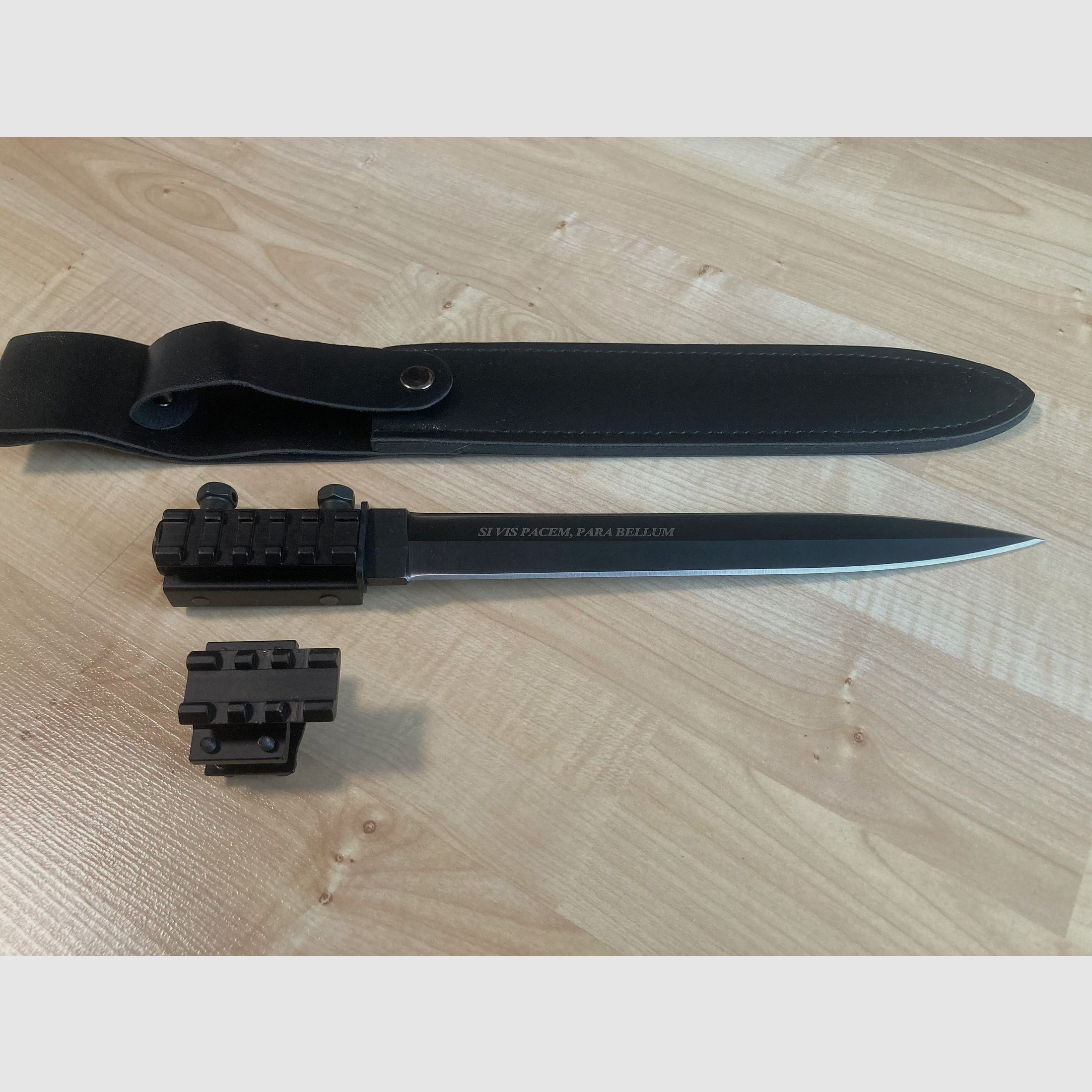 Universal Picatinny bayonet made of stainless steel, among others for Umarex HDR HDP HDB HDS, First Strike, Byrna, Tippmann TiPX Home Defence crossbow etc.