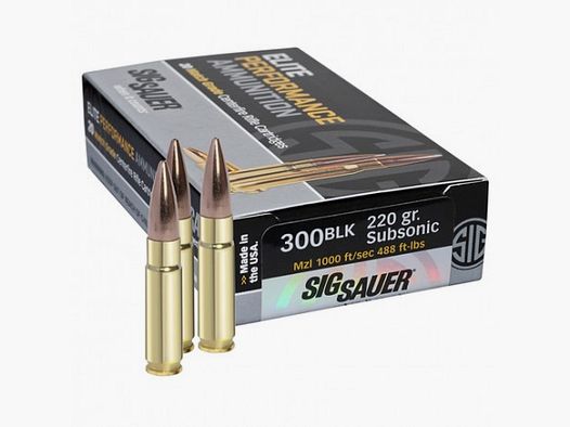 SIG Sauer .300 AAC 14,3g/220gr OTM Elite Match Grade scatola da 20
