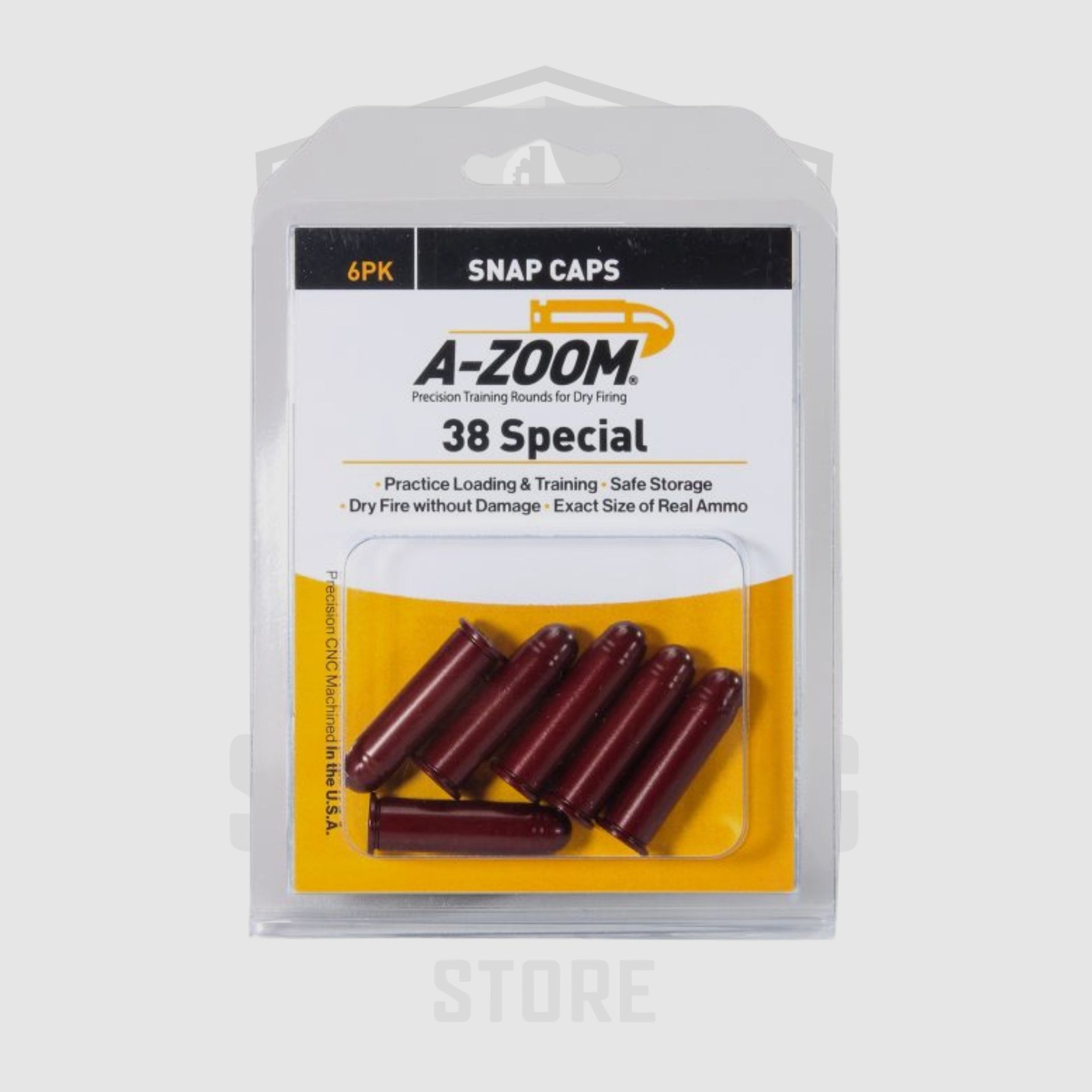 A-Zoom .38 Spec Snap Caps Manipulierpatrone 6er Pak Red, Bild 2 von 2