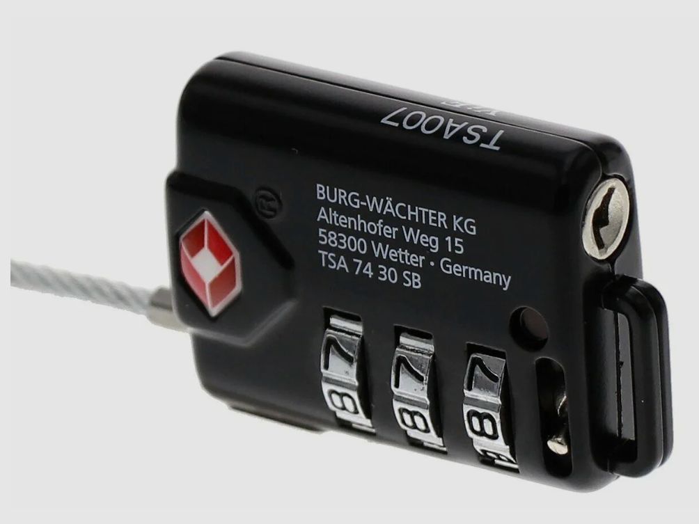 Burg Wächter TSA 74 30 veiligheidscijferslot zwart