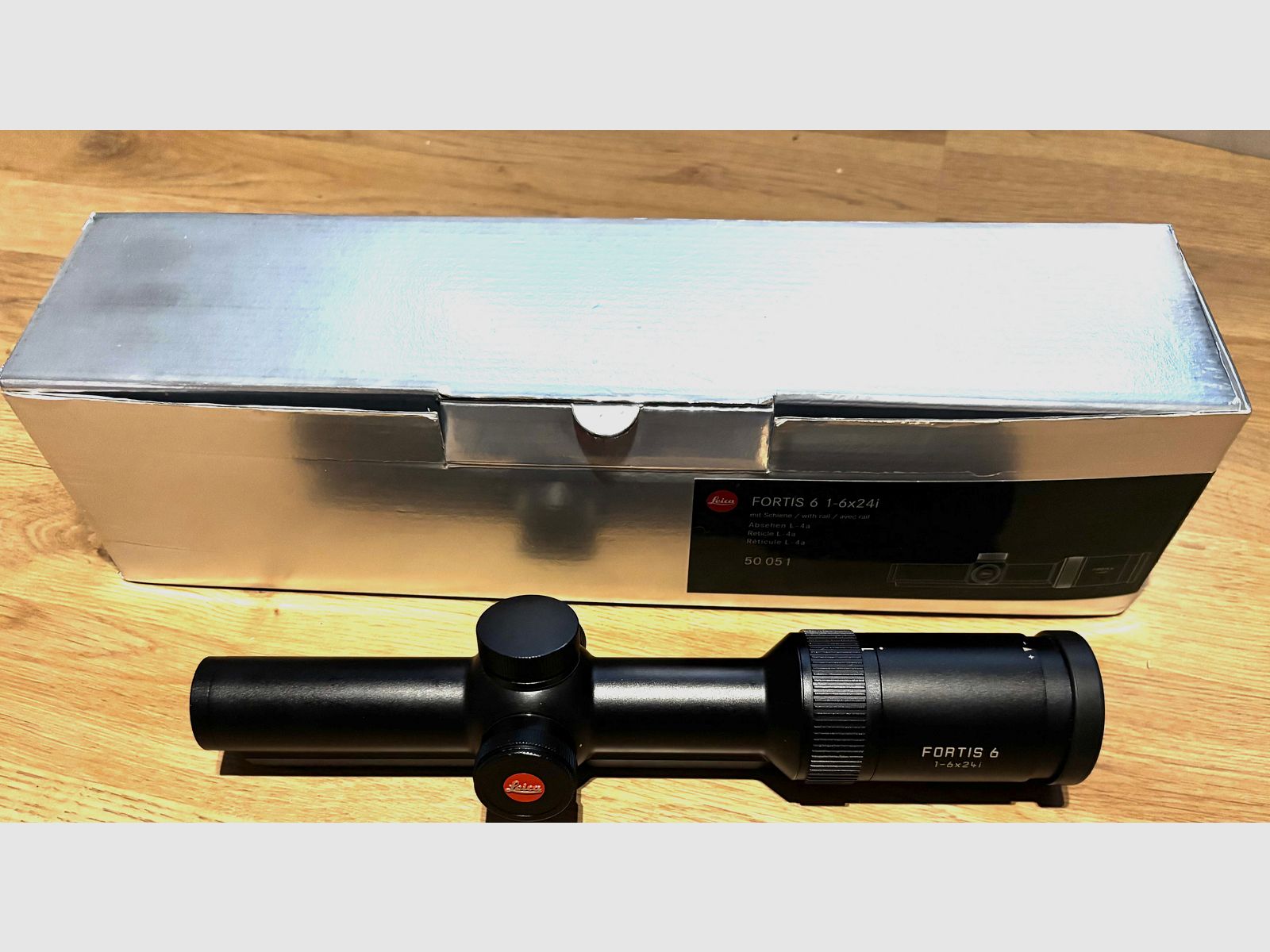 Leica Fortis 6i 1-6x24 LA4 en Zeiss binnenrail