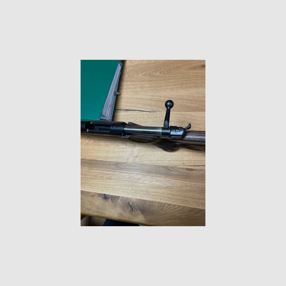 Mauser M 12 Max, hole stock, reinforced barrel, barrel with muzzle thread 15x1, with hand cocking mechanism caliber 30-06 Spring, special price, image 3 of 3