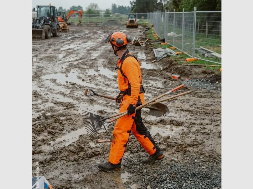 Solidur CHDE oranje 80 cm Bosmaaier Beenbeschermers, afbeelding 11 van 18