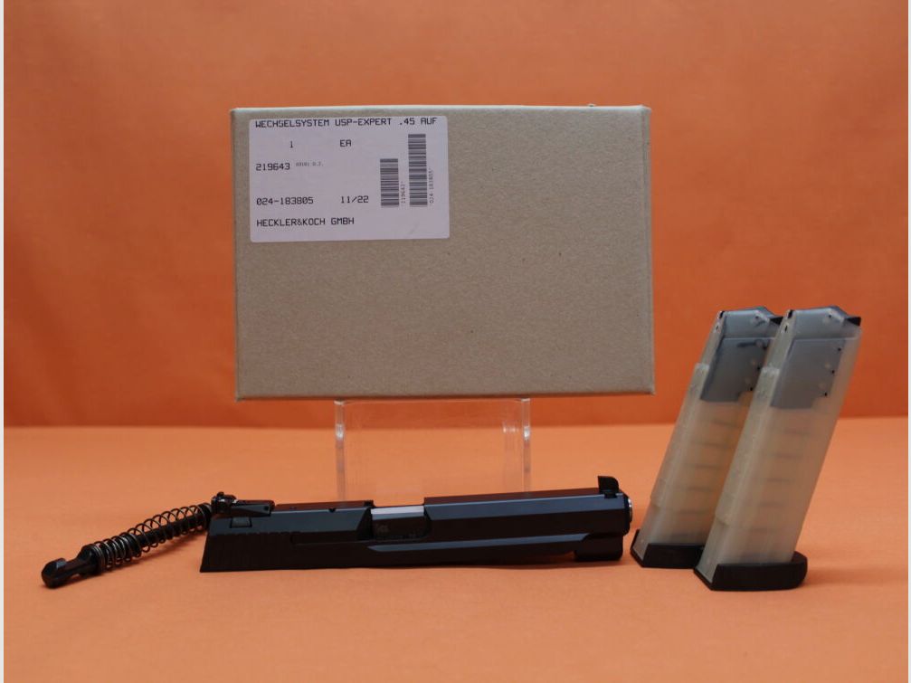 Heckler&Koch exchange system 9mm Luger Heckler&Koch/H&K HK USP EXPERT for base weapon .45 Auto 132mm barrel (9mm Para/9x19)