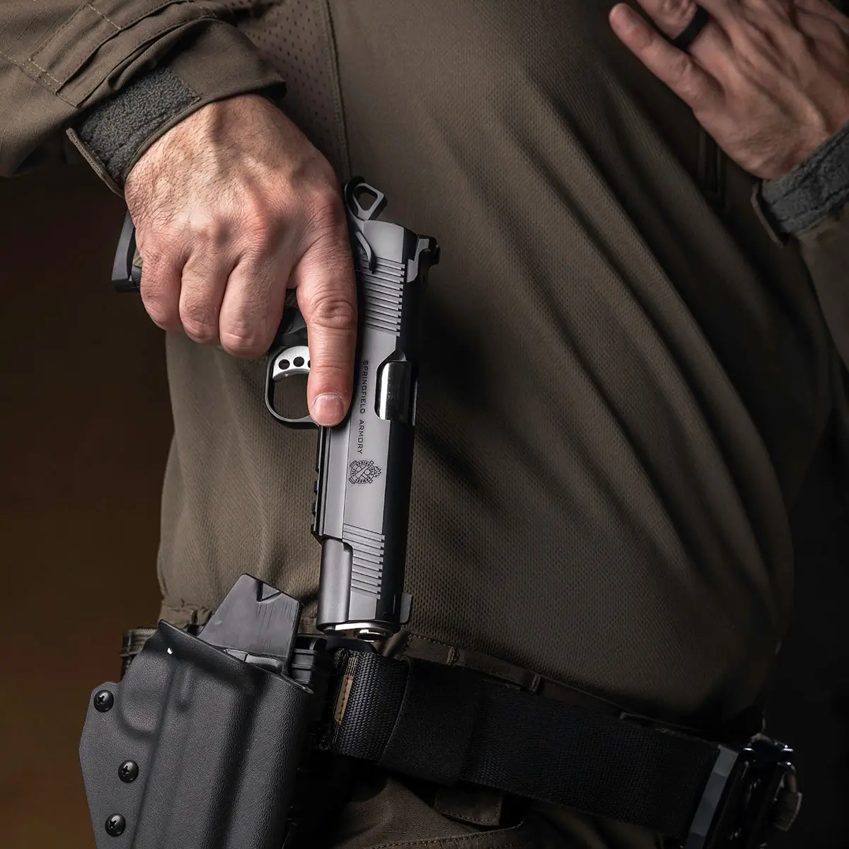 Pistole SPRINGFIELD Armory 1911 OPERATOR AOS SCHWARZ CERAKOTE C/.45ACP LAUF 5 », Bild 8 von 13