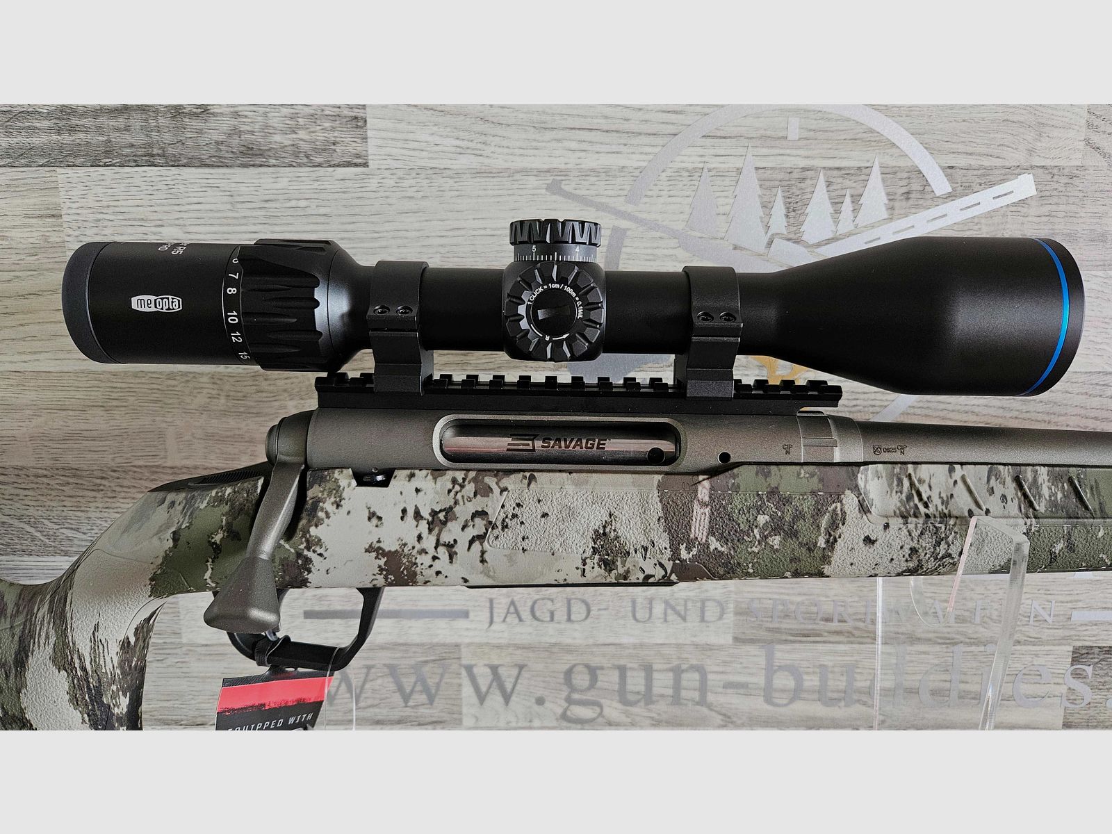 Savage AXIS II PRO Woodland .22-250 Rem. - Zestaw kompletny - Nowy towar z fachowego handlu
