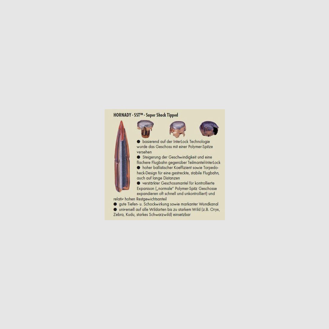Hornady .338WinMag SST Superfomance TM 20 Stk 14,6g/225grs #82233