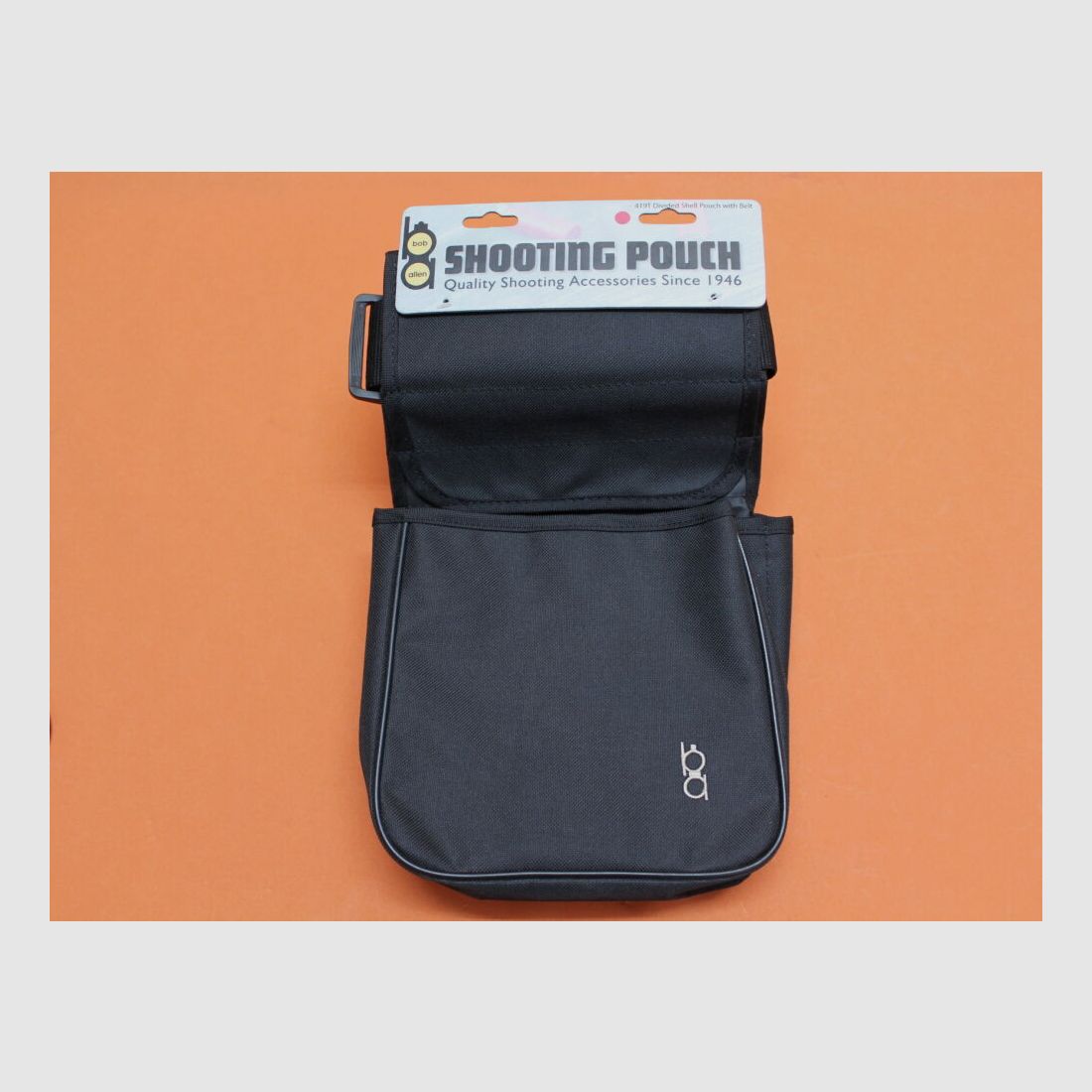 Funda para cartuchos de escopeta dividida Allen Bob Allen (419T) con cinturón ajustable de nylon negro