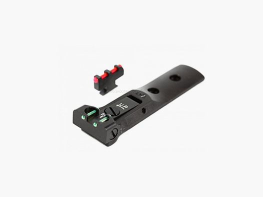 LPA TXT SIGHT FOR S&W REAR GREEN FRONT RED FIBERGLASS WITH HANGING FRONT SIGHT