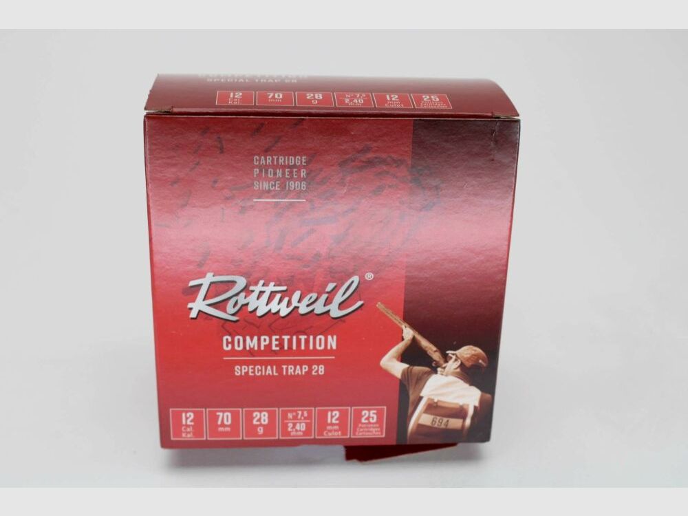 Rottweil Special Trap 28gramm No 7,5 BLEI 2,4mm SOFORT VERFÜGBAR - 12/70