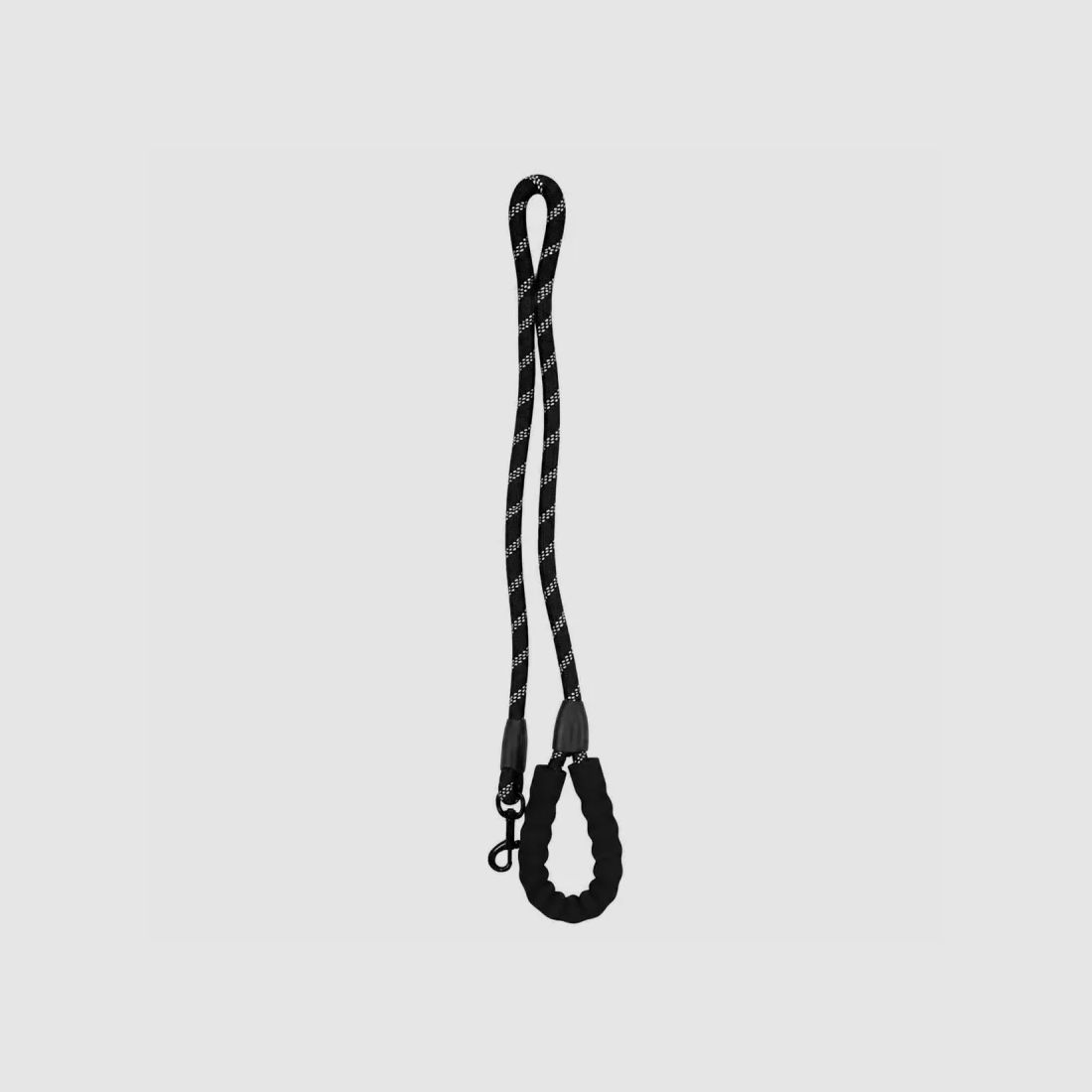 Guinzaglio per cane in nylon riflettente nero - 120 cm, immagine 1 di 4