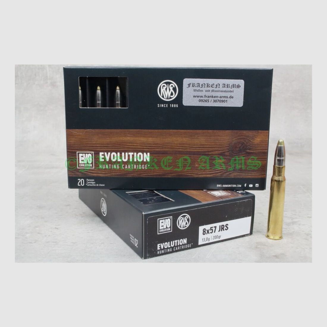 RWS Evolution 8x57IRS 200gr. 13.0g 20 pieces quantity discounts