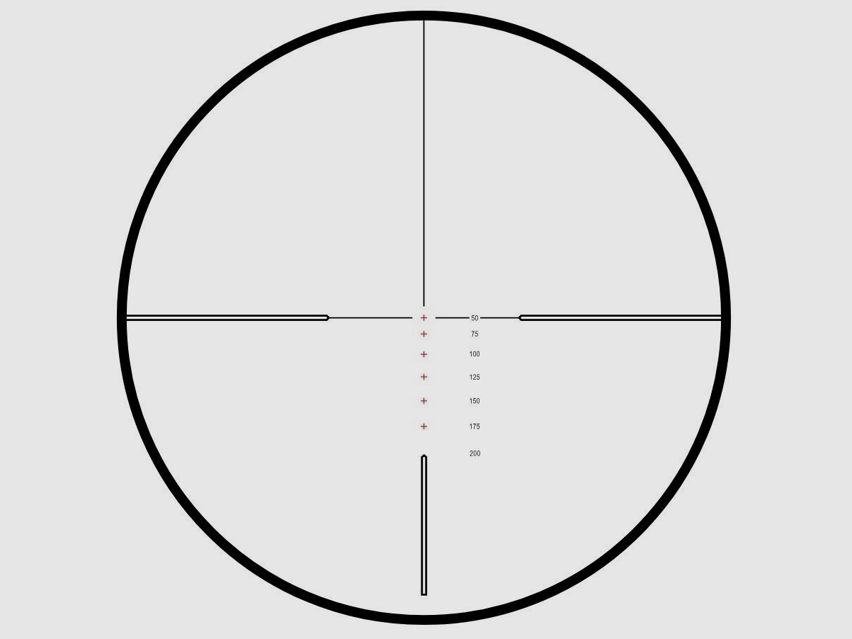 HAWKE Vantage IR 4-12x50 Rimfire .22 (Subsonic) reticle, central tube 25.4mm / 1", 14251
