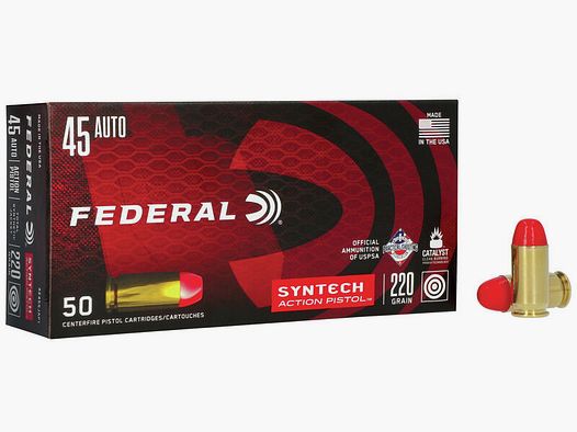 Federal Syntech Action Pistol .45 ACP 230GR SJFN 50 Patronen