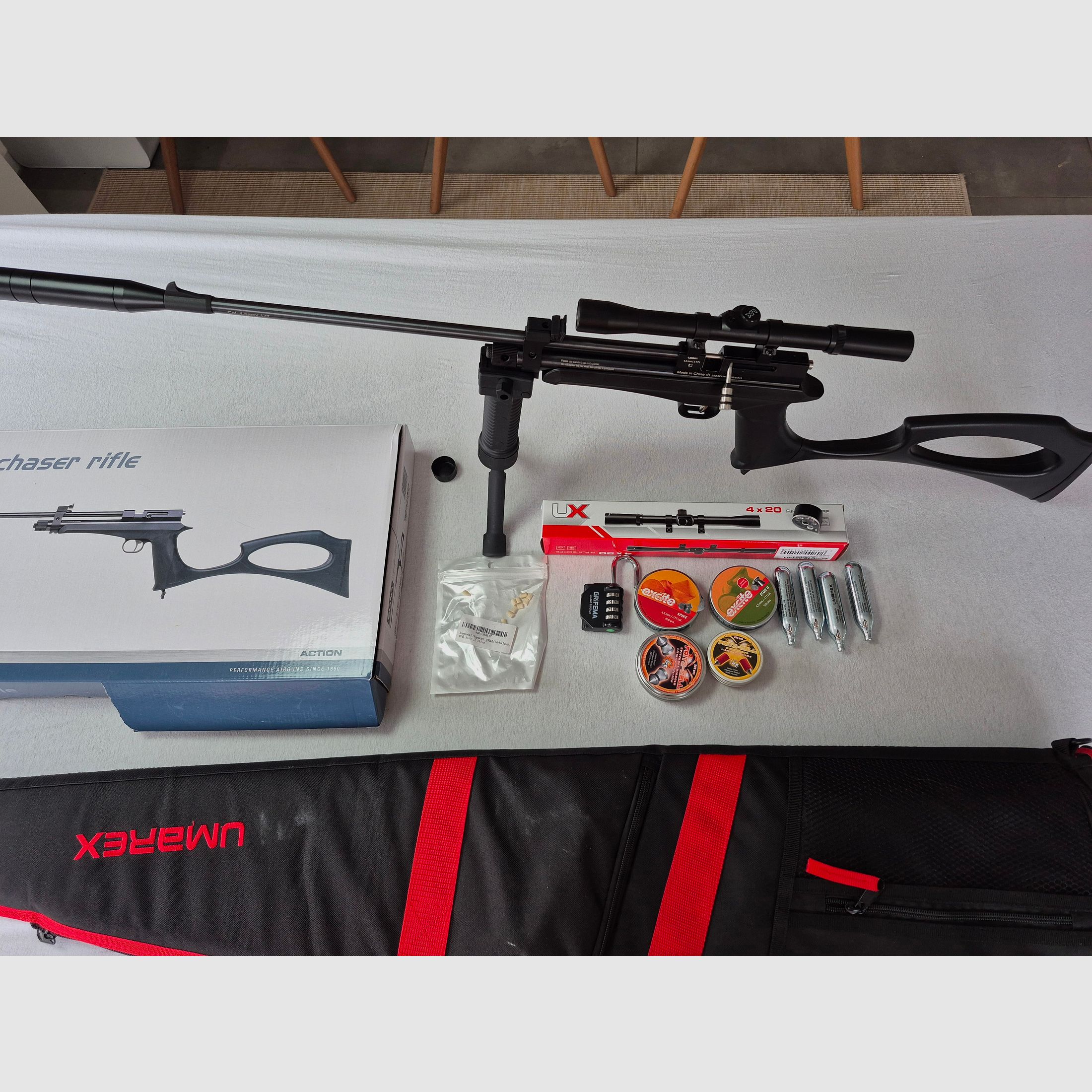 Diana Chaser Gewehr mit viel Zubehör neuwertig mit Rechnung