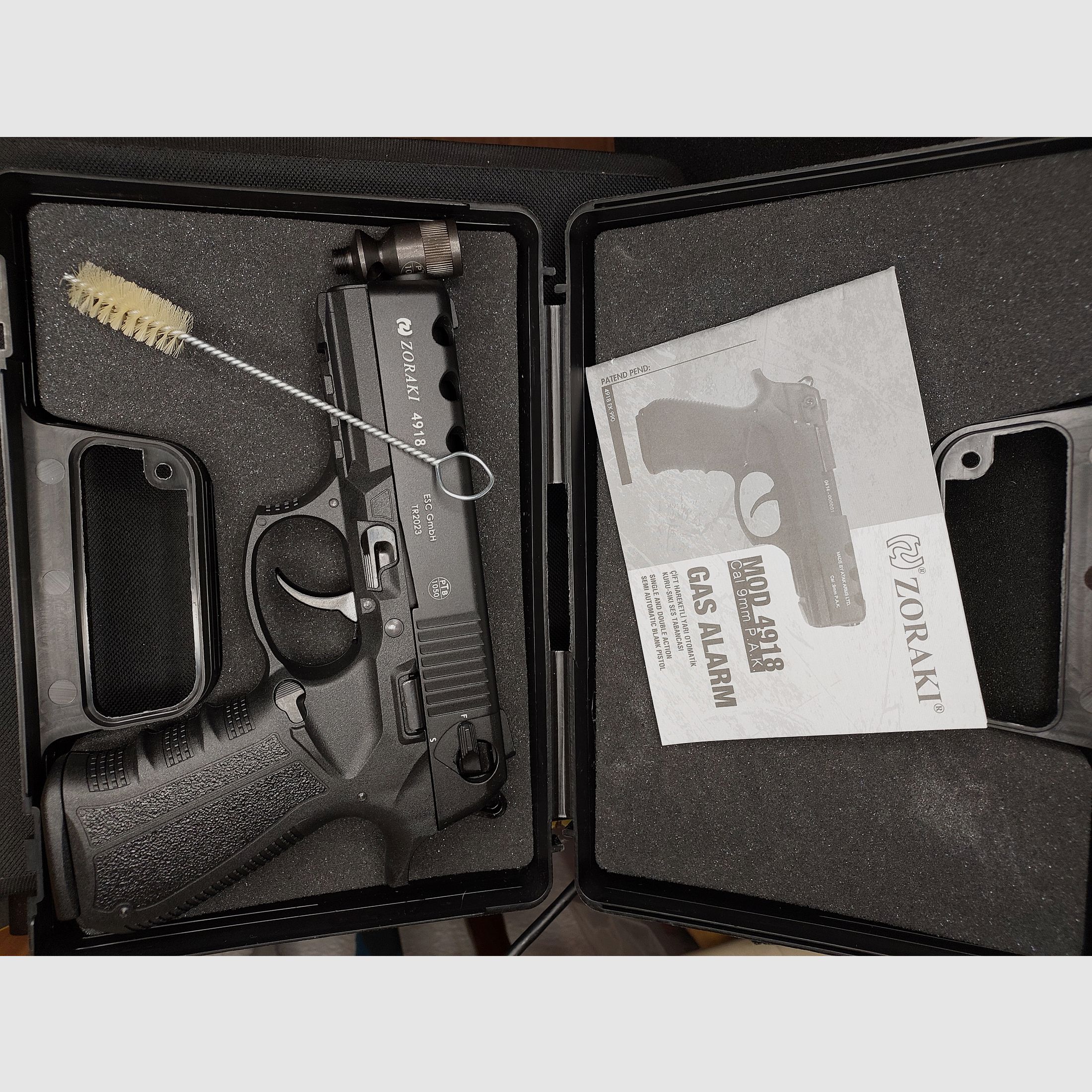 Zoraki 4918 Schreckschuspistole Kal. 9mm P.A.K. (PTB 1110) schwarz - neu!