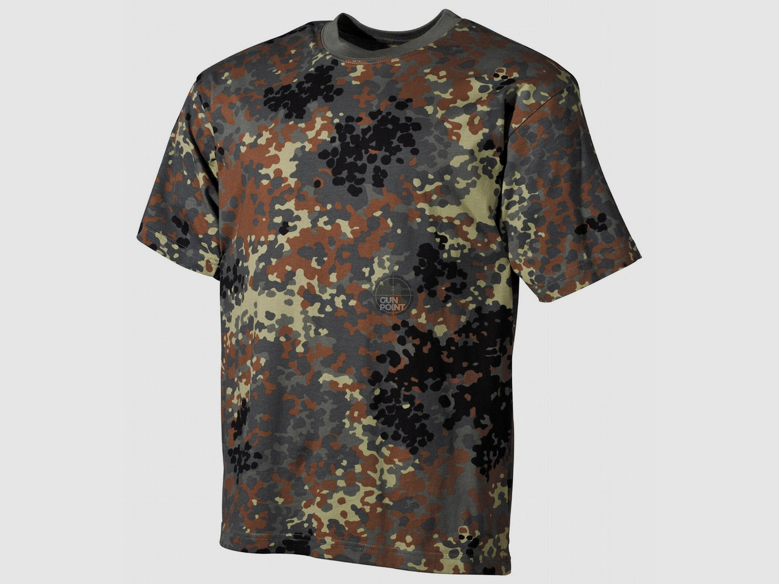US T-Shirt, halbarm,flecktarn, 170 g/m
