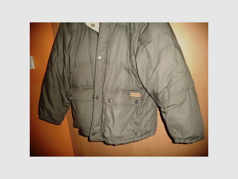 original Sanderson Daunenjacke Wendejacke Weste Kapuzenjacke Jagd, der nächste Winter kommt bestimmt