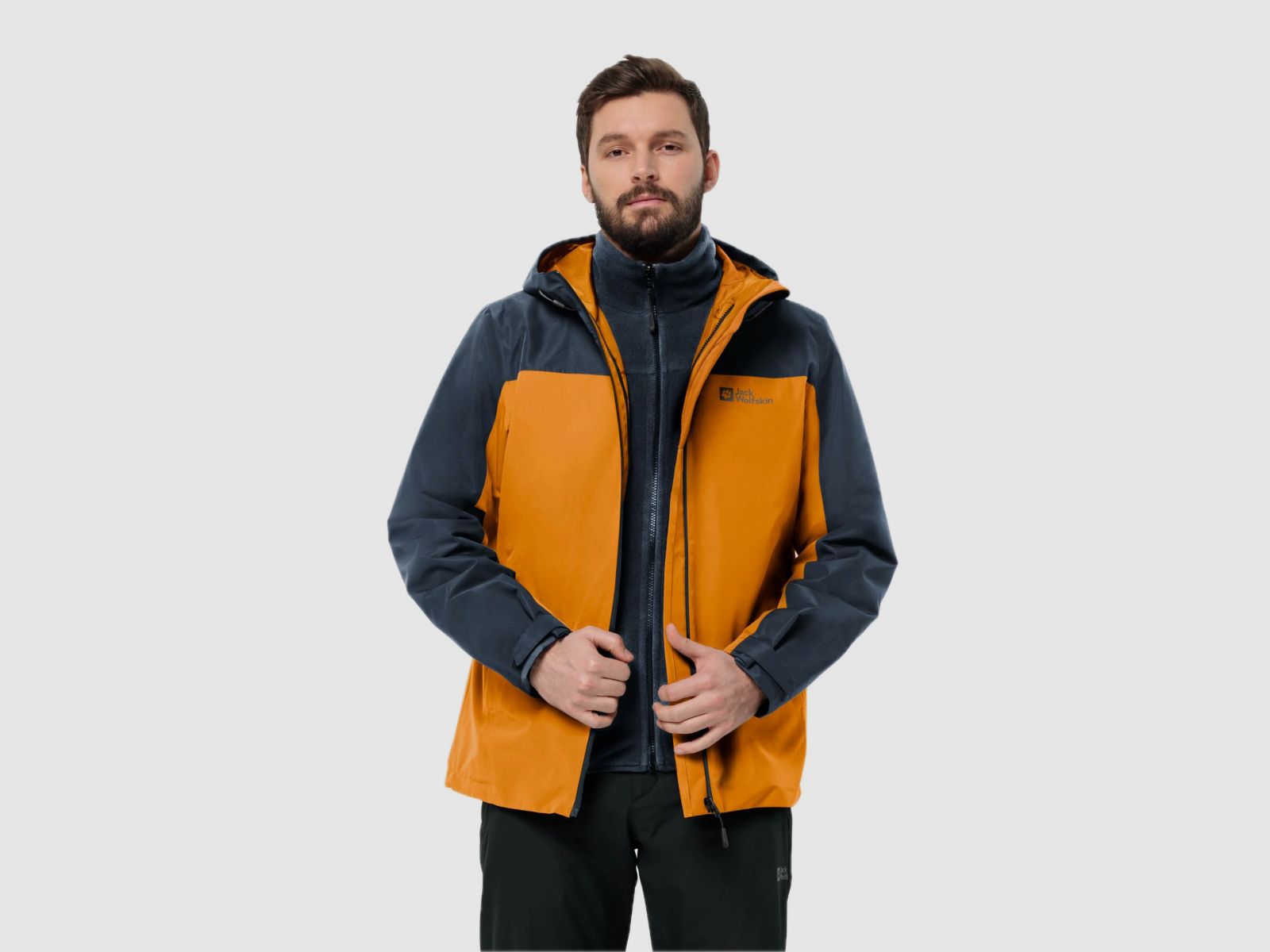 JACK WOLFSKIN Taubenberg 3in1 Jkt M Safflower