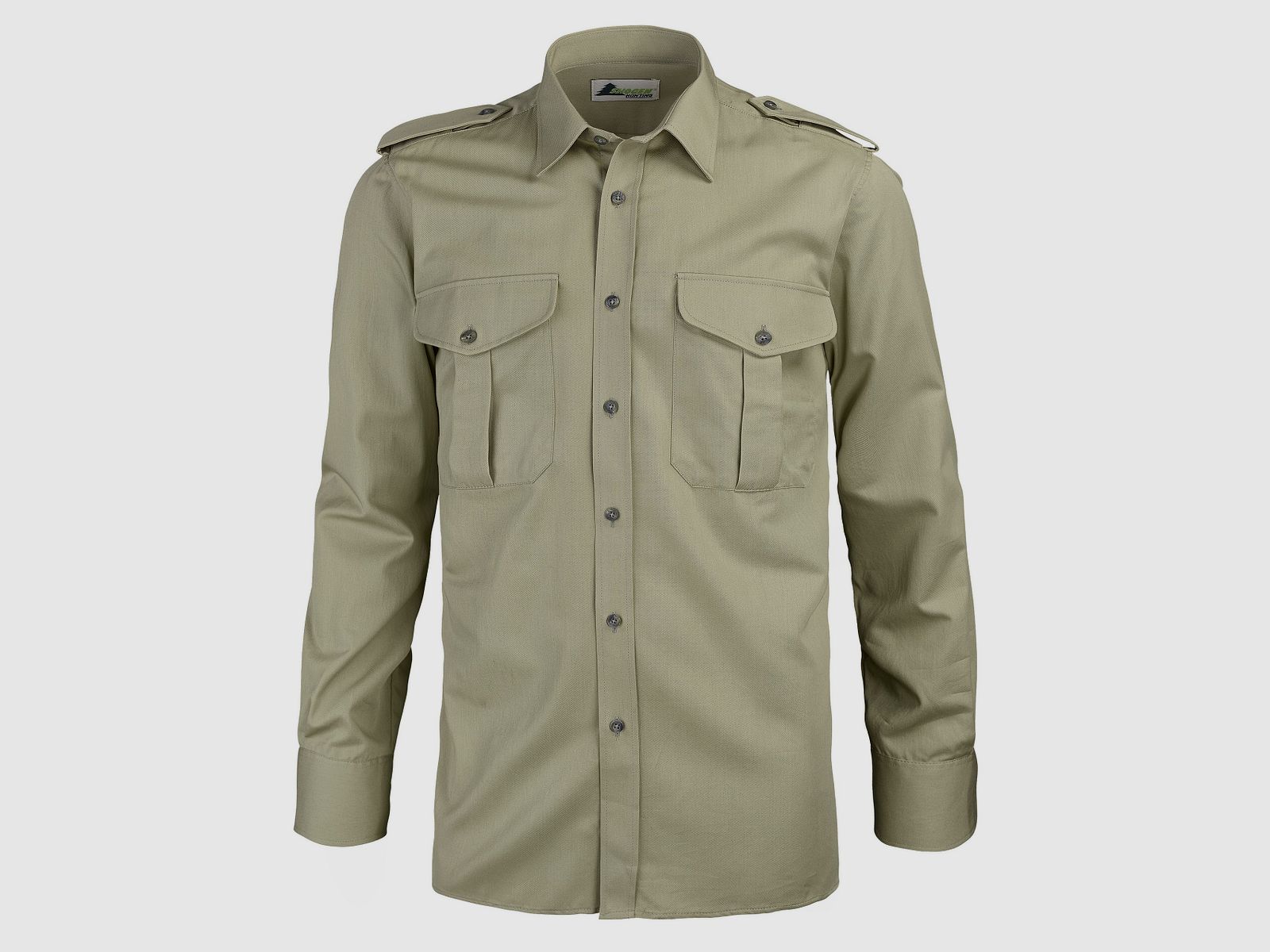 Skogen Camisa de Servicio Forestal para Hombre Slim Fit, Manga Larga