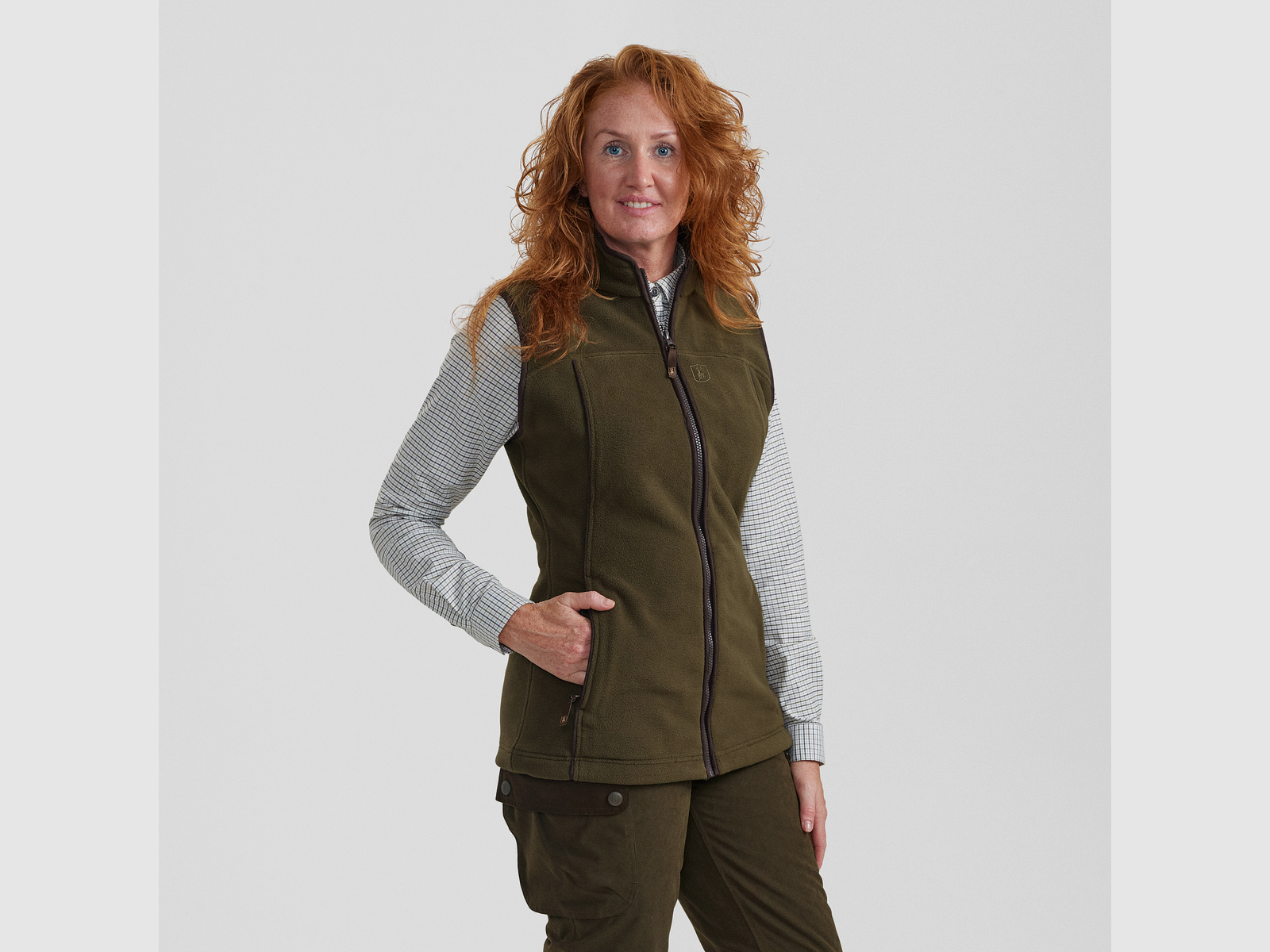 Lady Eagle Fleece Kamizelka - Tarmac Green - Rozmiar damski: 40
